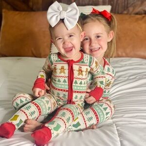 Little Sleepies gingerbread man Christmas zippy